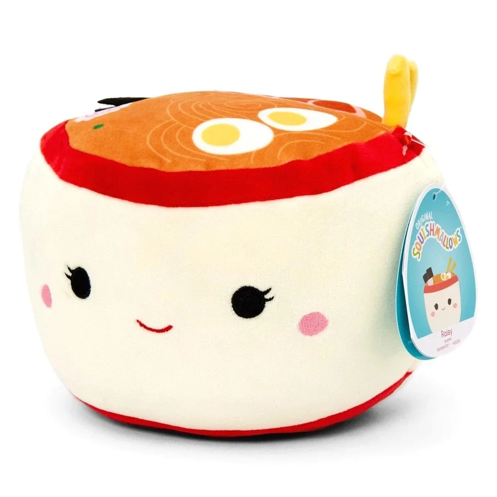 SQUISHMALLOWS NWT Raisy Ramen Bowl Plush Foodie Stuffed Animal Snack Tags Crew
